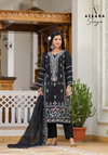 Somya By Afsana Black And White Embroidered Organza Readymade Suits Wholesale Market In Surat
